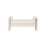 BENCH BOUCLE CREAM 130 - CHAIRS, STOOLS